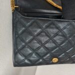 Saint Laurent Becky 2way-Bag Black Leather with Gold Hardware #RRSE-1 - Image 16