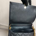 Saint Laurent Becky 2way-Bag Black Leather with Gold Hardware #RRSE-1 - Image 13