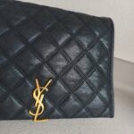 Saint Laurent Becky 2way-Bag Black Leather with Gold Hardware #RRSE-1 - Image 4