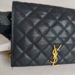 Saint Laurent Becky 2way-Bag Black Leather with Gold Hardware #RRSE-1 - Image 3