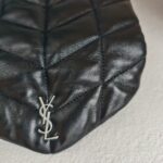 Saint Laurent Pouch Puff Black Lambskin with Silver Hardware #RRYL-6 - Image 5