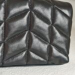 Saint Laurent Pouch Puff Black Lambskin with Silver Hardware #RRYL-6 - Image 7