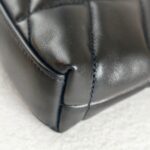 Saint Laurent Pouch Puff Black Lambskin with Silver Hardware #RRYL-6 - Image 15