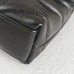 Saint Laurent Pouch Puff Black Lambskin with Silver Hardware #RRYL-6 - Image 13