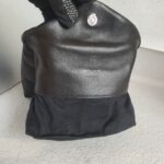 Saint Laurent Pouch Puff Black Lambskin with Silver Hardware #RRYL-6 - Image 22