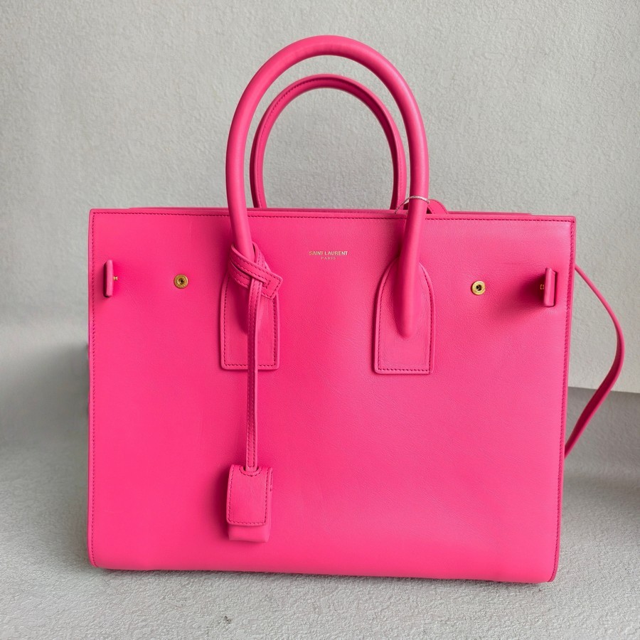 YSL Sac De Jour Small Bag Pink Smooth Leather and Gold Hardware #RSKK-1