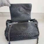 Bottega Veneta Small Hobo 2way-bag Black Leather with Brunito finish Hardware #ROYR-9 - Image 25
