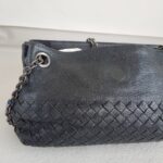 Bottega Veneta Small Hobo 2way-bag Black Leather with Brunito finish Hardware #ROYR-9 - Image 13