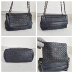 Bottega Veneta Small Hobo 2way-bag Black Leather with Brunito finish Hardware #ROYR-9 - Image 2