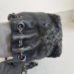 Bottega Veneta Small Hobo 2way-bag Black Leather with Brunito finish Hardware #ROYR-9 - Image 9