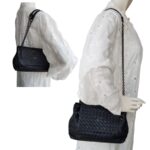 Bottega Veneta Small Hobo 2way-bag Black Leather with Brunito finish Hardware #ROYR-9 - Image 31
