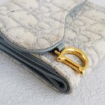 C.Dior Saddle Lotus Wallet Oblique Jacquard Canvas with Leather and Gold Hardware #RROY-3 - Image 9
