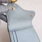 C.Dior Saddle Lotus Wallet Oblique Jacquard Canvas with Leather and Gold Hardware #RROY-3 - Image 14