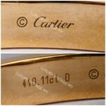 Cartier Love Bangle 18k Rose Gold with 4 Diamonds Size 18 #RTTE-5 - Image 8