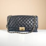 Chanel Flap Bag Black Lambskin with Gold Hardware #RRKT-4