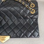 Chanel Flap Bag Black Lambskin with Gold Hardware #RRKT-4 - Image 4