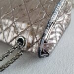 Chanel 2.55 Maxi Double Flap Metallic Bronze Striped Quilted Aged Calfskin with Ruthenium Hardware #ROYY-1 - Image 12
