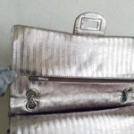 Chanel 2.55 Maxi Double Flap Metallic Bronze Striped Quilted Aged Calfskin with Ruthenium Hardware #ROYY-1 - Image 20