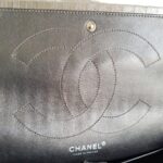 Chanel 2.55 Maxi Double Flap Metallic Bronze Striped Quilted Aged Calfskin with Ruthenium Hardware #ROYY-1 - Image 25