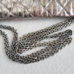 Chanel 2.55 Maxi Double Flap Metallic Bronze Striped Quilted Aged Calfskin with Ruthenium Hardware #ROYY-1 - Image 18