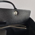 Chanel 2Way-bag Black Grained Calfskin with Silver Hardware #RRTE-1 - Image 23