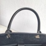 Chanel 2Way-bag Black Grained Calfskin with Silver Hardware #RRTE-1 - Image 20