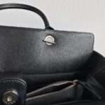 Chanel 2Way-bag Black Grained Calfskin with Silver Hardware #RRTE-1 - Image 25