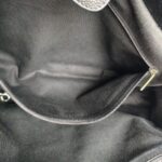 Chanel 2Way-bag Black Grained Calfskin with Silver Hardware #RRTE-1 - Image 33