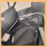 Chanel 2Way-bag Black Grained Calfskin with Silver Hardware #RRTE-1 - Image 39
