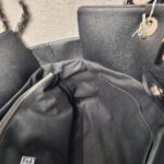 Chanel 2Way-bag Black Grained Calfskin with Silver Hardware #RRTE-1 - Image 41