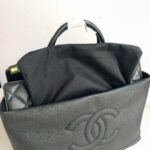 Chanel 2Way-bag Black Grained Calfskin with Silver Hardware #RRTE-1 - Image 31
