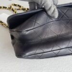 Chanel 2way Flap Bag Black Lambskin with Gold Hardware #RRUS-1 - Image 15