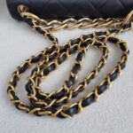 Chanel 2way Flap Bag Black Lambskin with Gold Hardware #RRUS-1 - Image 19
