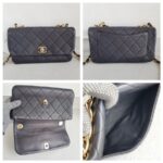 Chanel 2way Flap Bag Black Lambskin with Gold Hardware #RRUS-1 - Image 2