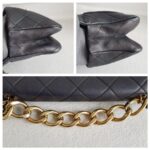 Chanel 2way Flap Bag Black Lambskin with Gold Hardware #RRUS-1 - Image 10