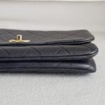 Chanel 2way Flap Bag Black Lambskin with Gold Hardware #RRUS-1 - Image 14