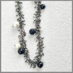 Chanel Belt /Necklace Black and White Faux Pearls/Beads #RTSK-13 - Image 9