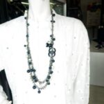 Chanel Belt /Necklace Black and White Faux Pearls/Beads #RTSK-13 - Image 4