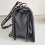 Chanel Boy Large 28cm Black Lambskin with Ruthenium Hardware #RROS-1 - Image 8