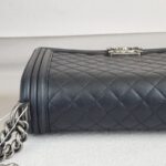 Chanel Boy Large 28cm Black Lambskin with Ruthenium Hardware #RROS-1 - Image 11