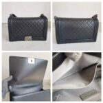 Chanel Boy Large 28cm Black Lambskin with Ruthenium Hardware #RROS-1 - Image 2