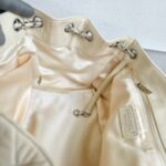 Chanel East West Accordion Flap Bag Cream Calfskin with Silver Hardware #RRER-8 - Image 24