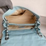 Chanel Flap Bag Light Blue Aged Calfskin with Ruthenium Hardware #RRSK-1 - Image 34