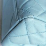 Chanel Flap Bag Light Blue Aged Calfskin with Ruthenium Hardware #RRSK-1 - Image 15