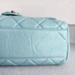 Chanel Flap Bag Light Blue Aged Calfskin with Ruthenium Hardware #RRSK-1 - Image 13