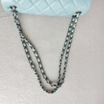 Chanel Flap Bag Light Blue Aged Calfskin with Ruthenium Hardware #RRSK-1 - Image 19