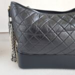 Chanel Gabrielle Large Black Aged Calfskin with Gold/Silver/Ruthenium Hardware #RSLY-1 - Image 6