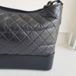Chanel Gabrielle Large Black Aged Calfskin with Gold/Silver/Ruthenium Hardware #RSLY-1 - Image 7