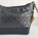 Chanel Gabrielle Large Black Aged Calfskin with Gold/Silver/Ruthenium Hardware #RSLY-1 - Image 4