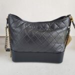 Chanel Gabrielle Large Black Aged Calfskin with Gold/Silver/Ruthenium Hardware #RSLY-1 - Image 2